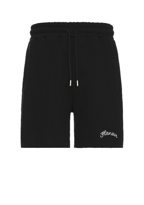 FLANEUR Signature Shorts in Black. Size M, S, XL/1X.