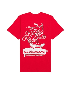ICECREAM Since 2003 Tee in Red. Size S, XL/1X.