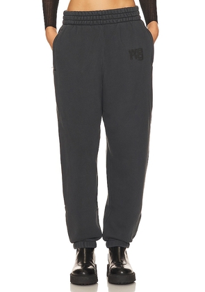 Alexander Wang Essential Sweatpant in Charcoal. Size M, S.