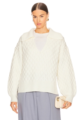Equipment Raysha Sweater in White. Size M, S, XL, XS, XXS.