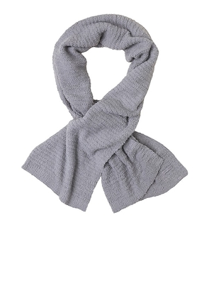 Barefoot Dreams CozyChic Boucle Blanket Scarf in Grey.