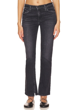 Hudson Jeans Nico Mid Rise Straight in Black. Size 24, 25, 26, 27, 28, 29, 30, 31, 33.