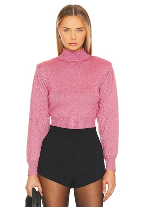 ASTR the Label Arla Sweater in Pink. Size M, S, XL, XS.