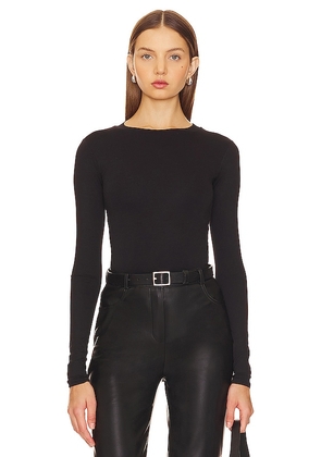 AFRM Carson Bodysuit in Black. Size 2X, 3X, L, XL, XS.