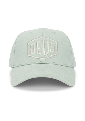 Deus Ex Machina Premium Shield Trucker Hat in Mint.