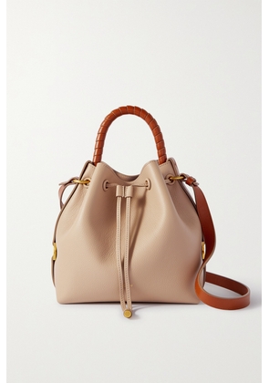 Chloé - + Net Sustain Marcie Textured-leather Shoulder Bag - Neutrals - One size