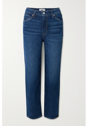 PAIGE - + Net Sustain Sarah Cropped Stretch High-rise Straight-leg Organic Jeans - Blue - 23,24,25,26,27,28,29,30,31,32