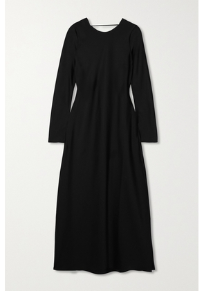 LESET - Barb Backless Satin Maxi Dress - Black - x small,small,medium,large,x large