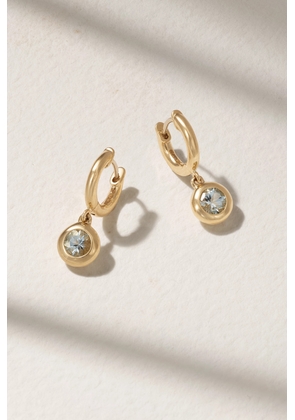 Marlo Laz - Gemma Small 14-karat Gold Acquamarine Hoop Earrings - One size