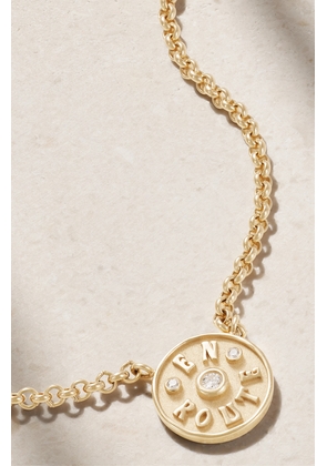 Marlo Laz - En Route Petite 14-karat Gold Diamond Necklace - One size