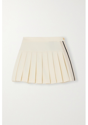 Palm Angels - Pleated Crepe Tennis Skirt - Off-white - IT36,IT38,IT40,IT42,IT44,IT46
