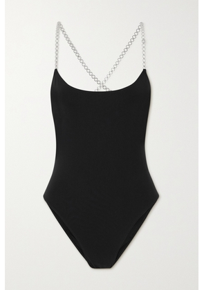 Lido - + Net Sustain Uno Chain-embellished Swimsuit - Black - x small,small,medium,large,x large