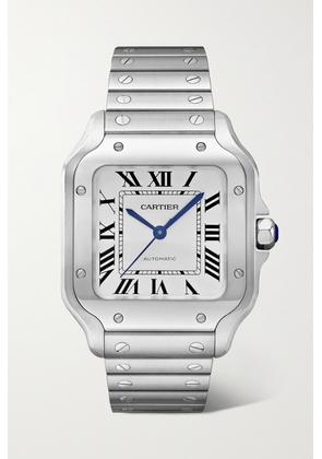 Cartier - Santos De Cartier Automatic 35mm Medium Stainless Steel Watch - Silver - One size