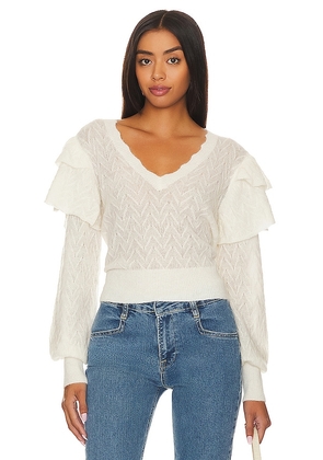 Joie Inez Sweater in White. Size M, S, XL, XS.