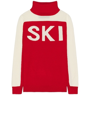 Perfect Moment PM 3D Ski Turtleneck Sweater in Red. Size M, XL.