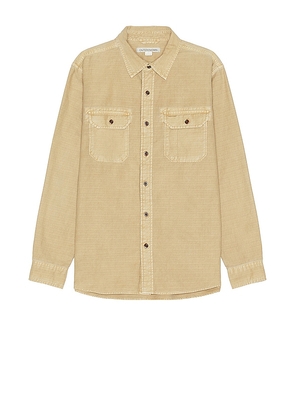 OUTERKNOWN The Utilitarian Shirt in Tan. Size M, S.