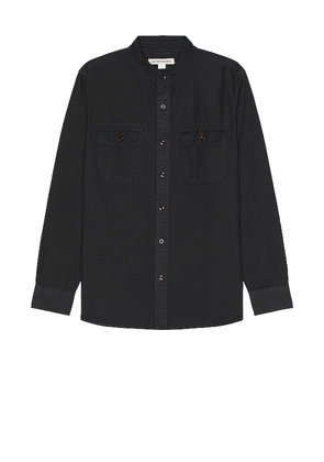 OUTERKNOWN The Utilitarian Shirt in Charcoal. Size M, S.