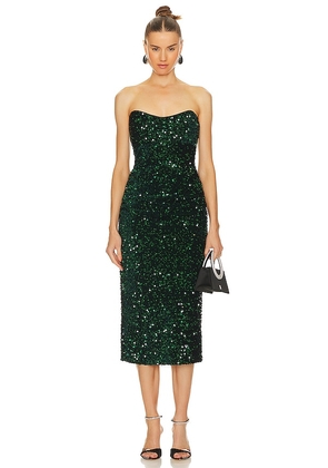 LIKELY Natalina Dress in Dark Green. Size 00, 10, 2, 4, 6.