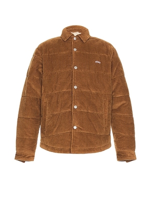 Obey Grand Cord Shirt Jacket in Tan. Size M, S, XL/1X.