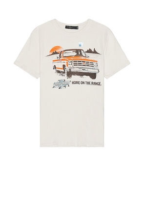 Junk Food Chevy Trucks Home On The Range Tee in Ivory. Size M.