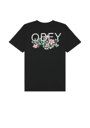 Obey Leave Me Alone Tee in Black. Size M, S.