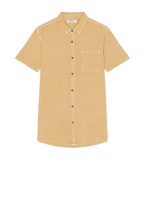 ROLLA'S Bon Crepe Shirt in Tan. Size M, S, XL/1X.
