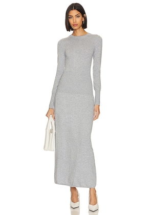 L'Academie Siani Maxi Dress in Grey. Size M, XL.