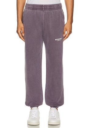 REPRESENT Owners Club Sweatpants in Purple. Size M.