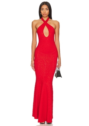 retrofete Verona Dress in Red. Size M, S, XL.