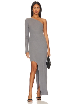 Lanston High Low Dress in Grey. Size M, S, XS.