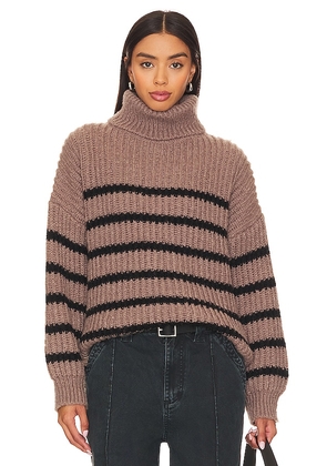 Line & Dot Ariel Sweater in Brown. Size M, S, XS.