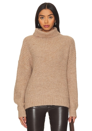 PISTOLA Ashley Turtleneck Sweater in Beige. Size L, S, XS.