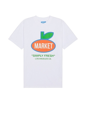 Market Simply Fresh T-shirt in White. Size M, S.
