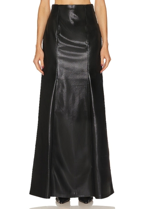 Nanushka Carlotta Skirt in Black. Size M, S, XS.