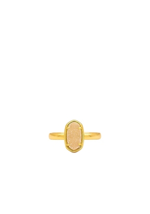 Kendra Scott Grayson Ring in Metallic Gold. Size 7.