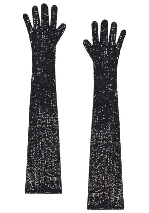 NBD Adonis Sequin Gloves in Black.