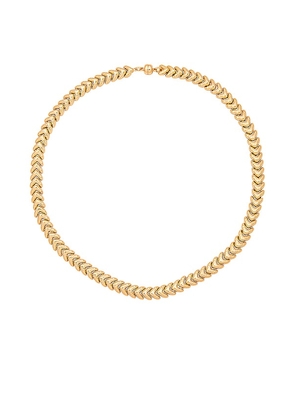 Luv AJ The Fiorucci Chain Necklace in Metallic Gold.