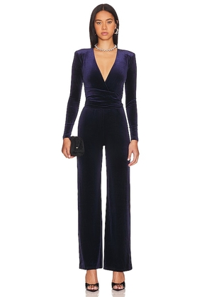 Nookie Vamp Jumpsuit in Blue. Size S, XS.