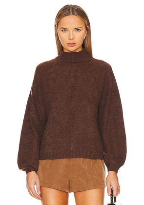 L'Academie Cashew Pullover in Brown. Size L, S, XS.