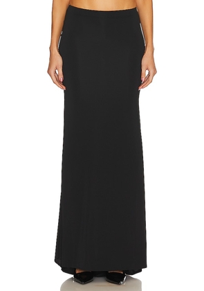 L'Academie Kiernan Maxi Skirt in Black. Size M, XL.
