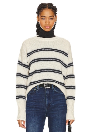 Rag & Bone Kelly Stripe Sweater in Ivory. Size M, XL, XS.