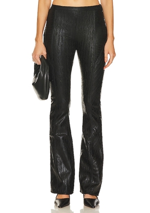 retrofete Lana Knit Pant in Black. Size L, XS.