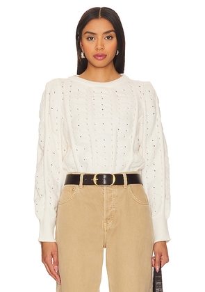 Line & Dot Pearson Sweater in Ivory. Size M, S, XS.