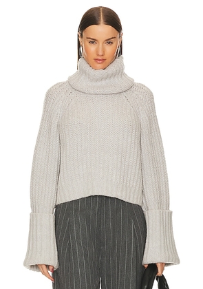 L'Academie Idriya Sweater in Grey. Size M, S, XL, XS.