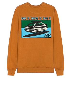 Mami Wata DIY Car Sweatshirt in Burnt Orange. Size M, XL/1X.