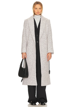L'Academie Alaiya Coat in Light Grey. Size M, S, XL, XS.