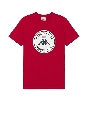 Kappa x Robe Giovani Mano Tee in Red. Size M, S, XL/1X.