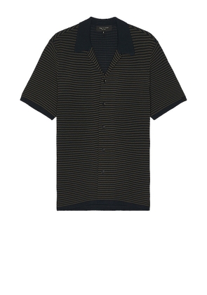 Rag & Bone Felix Button Down Shirt in Navy. Size M, S.