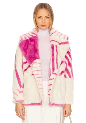 Jakke Rita Coat in Pink. Size S, XS.