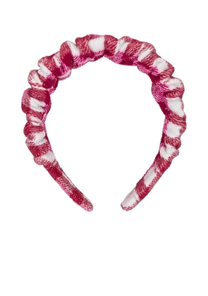 Lele Sadoughi Flannel Kelly Headband in Pink.